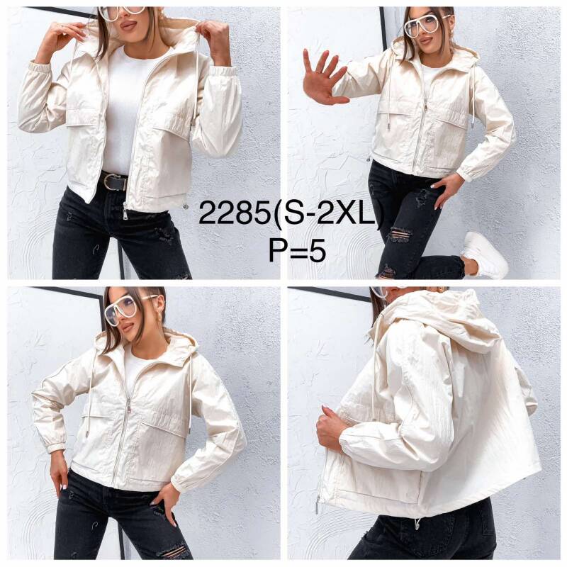 Kurtki damskie cienki Roz S-2XL, 1 Kolor Paczka 5 szt